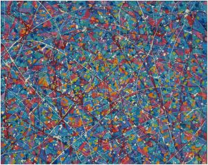 kompozicija no 4.,  2011 god., ulje na platnu, 100x120 cm.